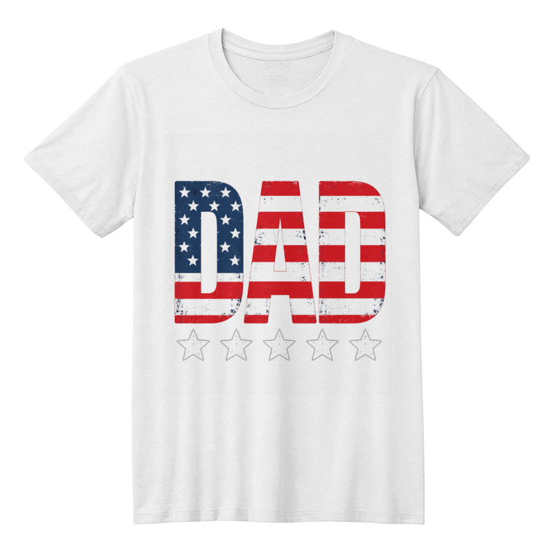 Patriotic Dad Stars & Stripes Shirt