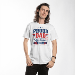 Proud Dad Red, White & Dad Shirt