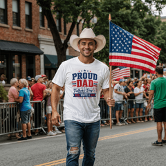 Proud Dad Red, White & Dad Shirt
