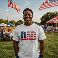 Patriotic Dad Stars & Stripes Shirt