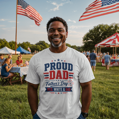 Proud Dad Red, White & Dad Shirt