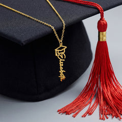 Custom Graduation Cap Necklace