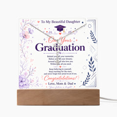 Keepsake Graduation Cap Acrylic - From Mom & Dad