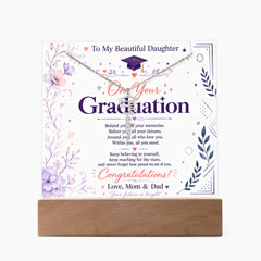 Keepsake Graduation Cap Acrylic - From Mom & Dad