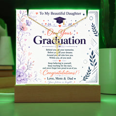 Keepsake Graduation Cap Acrylic - From Mom & Dad
