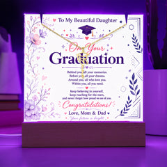 Keepsake Graduation Cap Acrylic - From Mom & Dad