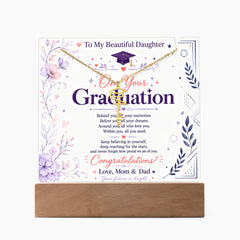 Keepsake Graduation Cap Acrylic - From Mom & Dad