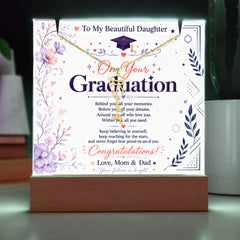 Keepsake Graduation Cap Acrylic - From Mom & Dad